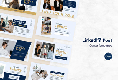 Ladystrategist 30 LinkedIn Posts Canva Templates Bundle instagram canva templates social media templates etsy free canva templates