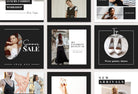 Ladystrategist 30 Luxury Fashion Instagram Post Canva Templates instagram canva templates social media templates etsy free canva templates