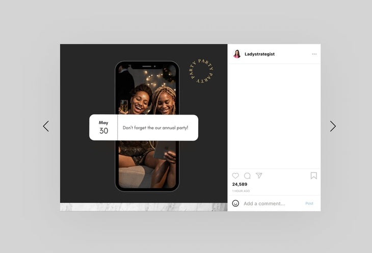Ladystrategist 30 Luxury Fashion Instagram Post Canva Templates V2 instagram canva templates social media templates etsy free canva templates