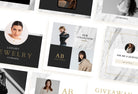 Ladystrategist 30 Luxury Fashion Instagram Post Canva Templates V2 instagram canva templates social media templates etsy free canva templates