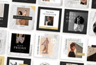Ladystrategist 30 Luxury Fashion Instagram Post Canva Templates V2 instagram canva templates social media templates etsy free canva templates