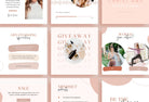 Ladystrategist 30 Mindset Instagram Post Canva Templates instagram canva templates social media templates etsy free canva templates