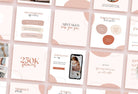 Ladystrategist 30 Mindset Instagram Post Canva Templates instagram canva templates social media templates etsy free canva templates