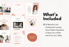 Ladystrategist 30 Mindset Instagram Post Canva Templates instagram canva templates social media templates etsy free canva templates