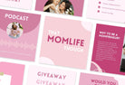 Ladystrategist 30 Mompreneurs Instagram Post Canva Templates instagram canva templates social media templates etsy free canva templates