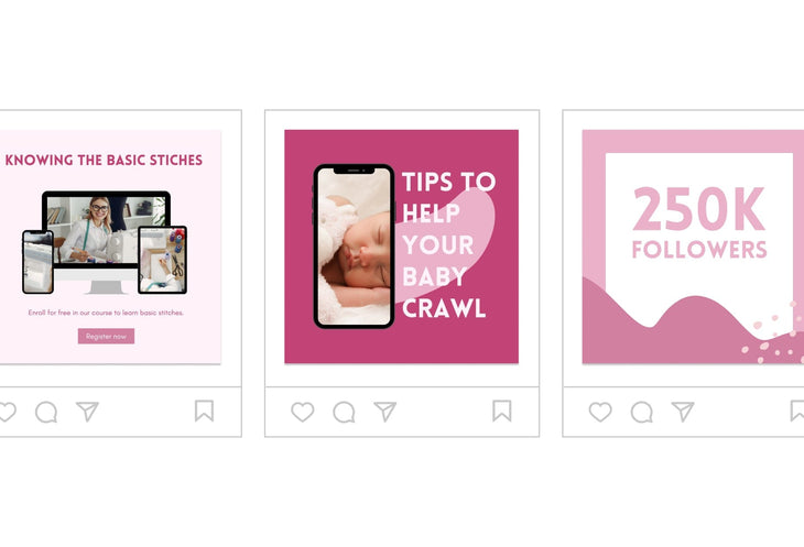 Ladystrategist 30 Mompreneurs Instagram Post Canva Templates instagram canva templates social media templates etsy free canva templates