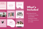Ladystrategist 30 Mompreneurs Instagram Post Canva Templates instagram canva templates social media templates etsy free canva templates