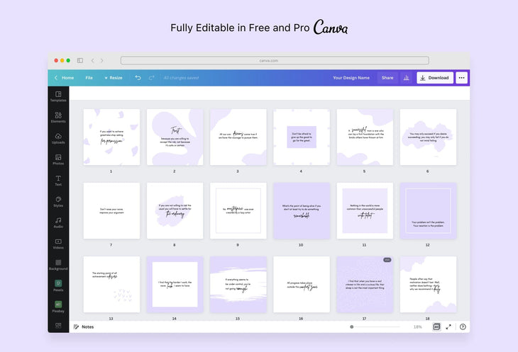 Ladystrategist 30 Motivational Instagram Post Canva Templates instagram canva templates social media templates etsy free canva templates