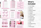 Ladystrategist 30-Page Coaching Program Package Canva Template Amaranth Style instagram canva templates social media templates etsy free canva templates