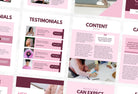 Ladystrategist 30-Page Coaching Program Package Canva Template Amaranth Style instagram canva templates social media templates etsy free canva templates
