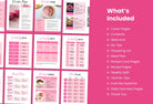 Ladystrategist 30 Page Fitness Program Template Bubble Gum Editable Canva Template instagram canva templates social media templates etsy free canva templates