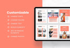 Ladystrategist 30 Page Fitness Program Template Pamplemousse Editable Canva Templates instagram canva templates social media templates etsy free canva templates