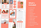 Ladystrategist 30 Page Fitness Program Template Pamplemousse Editable Canva Templates instagram canva templates social media templates etsy free canva templates