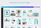Ladystrategist 30 Page Fitness Program Template Thailand Editable Canva Templates instagram canva templates social media templates etsy free canva templates
