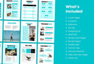 Ladystrategist 30 Page Fitness Program Template Thailand Editable Canva Templates instagram canva templates social media templates etsy free canva templates