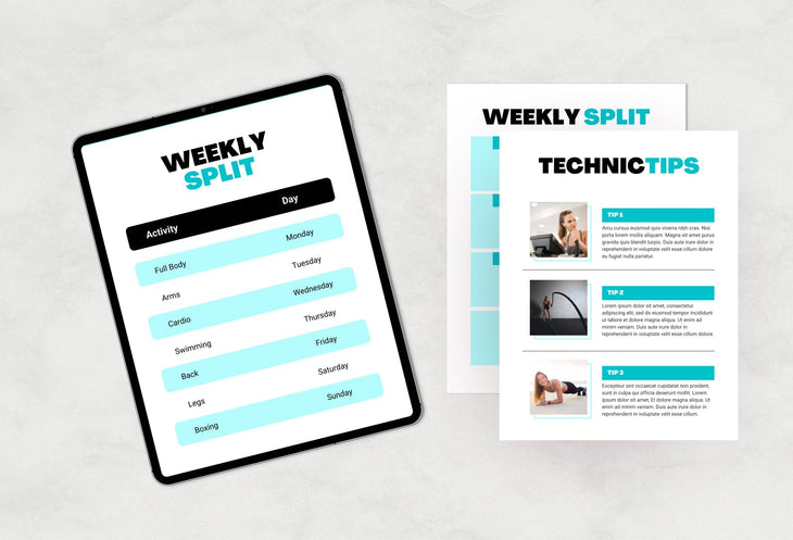 Ladystrategist 30 Page Fitness Program Template Thailand Editable Canva Templates instagram canva templates social media templates etsy free canva templates