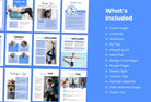 Ladystrategist 30 Page Fitness Program Template Violet Sky Editable Canva Templates instagram canva templates social media templates etsy free canva templates