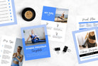 Ladystrategist 30 Page Fitness Program Template Violet Sky Editable Canva Templates instagram canva templates social media templates etsy free canva templates