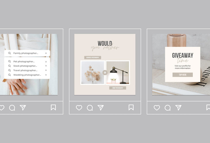 Ladystrategist 30 Photography Instagram Post Canva Templates instagram canva templates social media templates etsy free canva templates
