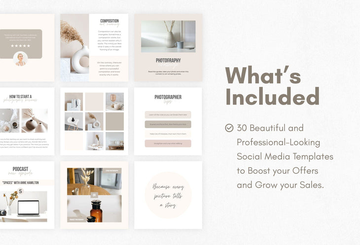 Ladystrategist 30 Photography Instagram Post Canva Templates instagram canva templates social media templates etsy free canva templates