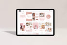 Ladystrategist 30+ Pinterest Engagement Pins - Editable Canva Templates Rose Gold instagram canva templates social media templates etsy free canva templates