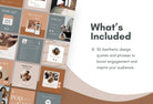 Ladystrategist 30 Podcast Wellness - Instagram Post Canva Templates instagram canva templates social media templates etsy free canva templates