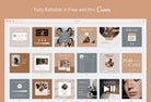 Ladystrategist 30 Podcast Wellness - Instagram Post Canva Templates instagram canva templates social media templates etsy free canva templates