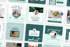 Ladystrategist 30 Podcast Wellness Instagram Post Canva Templates V2 instagram canva templates social media templates etsy free canva templates