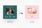 Ladystrategist 30 Podcast Wellness Instagram Post Canva Templates V2 instagram canva templates social media templates etsy free canva templates