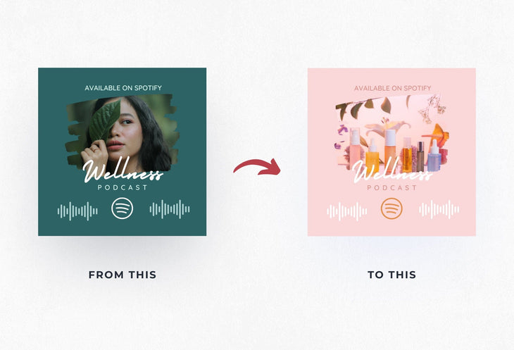 Ladystrategist 30 Podcast Wellness Instagram Post Canva Templates V2 instagram canva templates social media templates etsy free canva templates