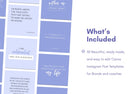 Ladystrategist 30 Positive Affirmations Instagram Post Canva Templates instagram canva templates social media templates etsy free canva templates