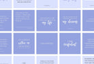 Ladystrategist 30 Positive Affirmations Instagram Post Canva Templates instagram canva templates social media templates etsy free canva templates