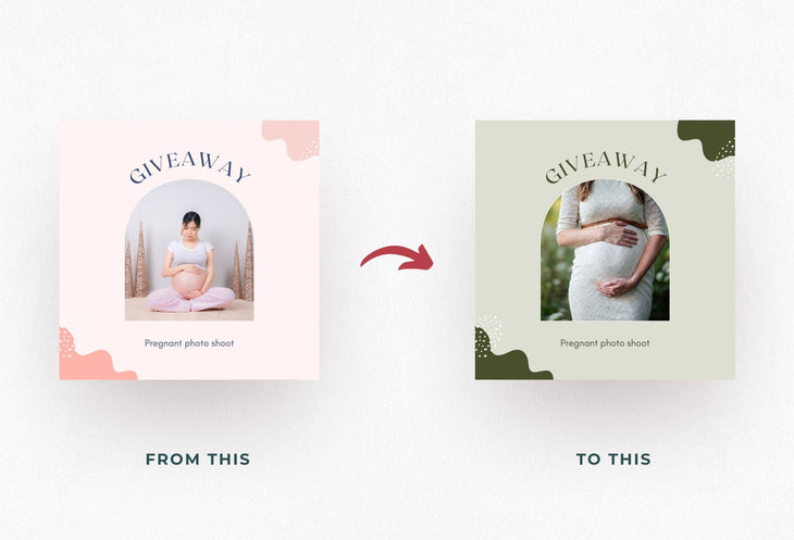 Ladystrategist 30 Pregnancy Instagram Post Canva Templates instagram canva templates social media templates etsy free canva templates