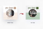 Ladystrategist 30 Real Estate Infographics Instagram Post Canva Templates V2 instagram canva templates social media templates etsy free canva templates