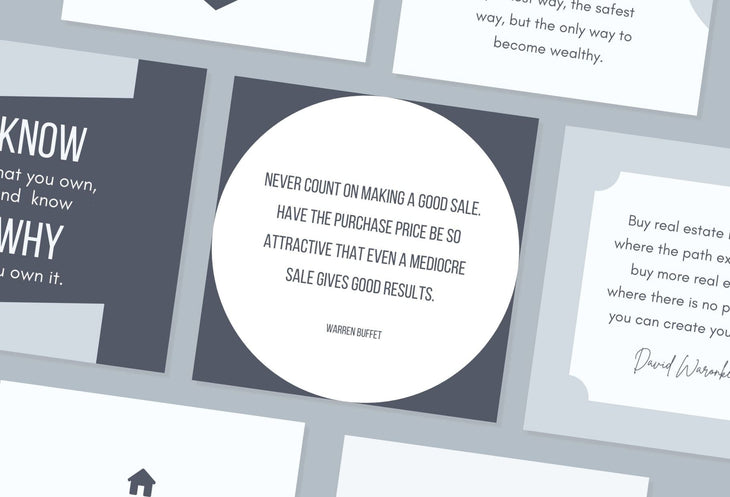 Ladystrategist 30 Real Estate Quotes - Instagram Post Canva Templates instagram canva templates social media templates etsy free canva templates