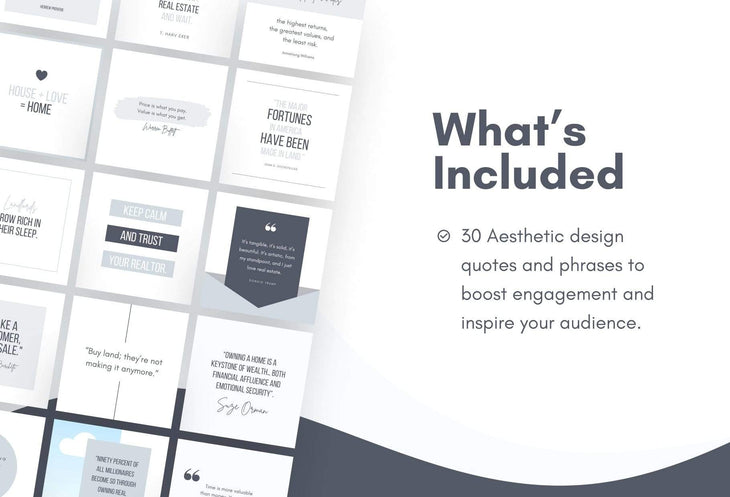 Ladystrategist 30 Real Estate Quotes - Instagram Post Canva Templates instagram canva templates social media templates etsy free canva templates