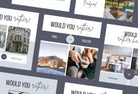 Ladystrategist 30 Real Estate Would you Rather - Instagram Post Canva Templates instagram canva templates social media templates etsy free canva templates