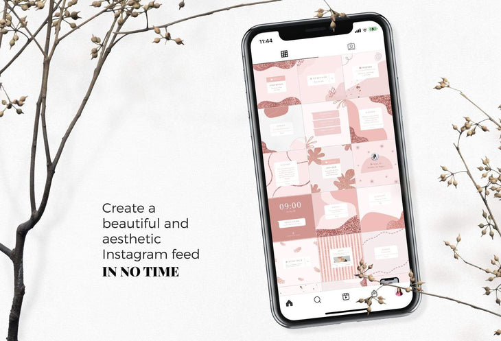 Ladystrategist 30 Reminders and Notifications Rose Gold Instagram Engagement Booster Post Canva Templates instagram canva templates social media templates etsy free canva templates