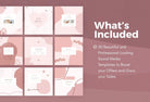 Ladystrategist 30 Reminders and Notifications Rose Gold Instagram Engagement Booster Post Canva Templates instagram canva templates social media templates etsy free canva templates