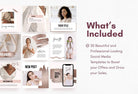 Ladystrategist 30 Rose Gold Bold Instagram Post Canva Templates instagram canva templates social media templates etsy free canva templates