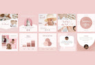 Ladystrategist 30+ Rose Gold Instagram Posts - Canva Templates instagram canva templates social media templates etsy free canva templates