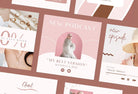 Ladystrategist 30+ Rose Gold Instagram Posts - Canva Templates instagram canva templates social media templates etsy free canva templates