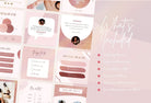 Ladystrategist 30+ Rose Gold Instagram Posts - Canva Templates instagram canva templates social media templates etsy free canva templates