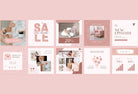 Ladystrategist 30 Rose Gold Instagram Posts - Canva Templates Pack 02 instagram canva templates social media templates etsy free canva templates