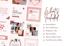 Ladystrategist 30 Rose Gold Instagram Posts - Canva Templates Pack 02 instagram canva templates social media templates etsy free canva templates