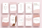 Ladystrategist 30+ Rose Gold Instagram Stories - Canva Templates instagram canva templates social media templates etsy free canva templates