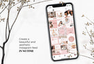 Ladystrategist 30 Sales Events and Promos Rose Gold Instagram Engagement Booster Post Canva Templates instagram canva templates social media templates etsy free canva templates