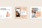 Ladystrategist 30 Skin Care Instagram Post Canva Templates instagram canva templates social media templates etsy free canva templates