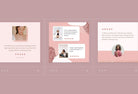 Ladystrategist 30 Testimonials Rose Gold Instagram Engagement Booster Post Canva Templates instagram canva templates social media templates etsy free canva templates