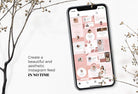 Ladystrategist 30 Testimonials Rose Gold Instagram Engagement Booster Post Canva Templates instagram canva templates social media templates etsy free canva templates